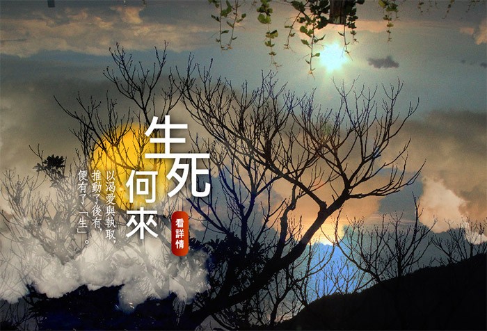 未來世的再次出生，是由這輩子累積的愛、取、有等現在因的業力推動，生起新的一世生命。