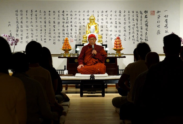 心道法師與冬季學校師生談佛教生命觀